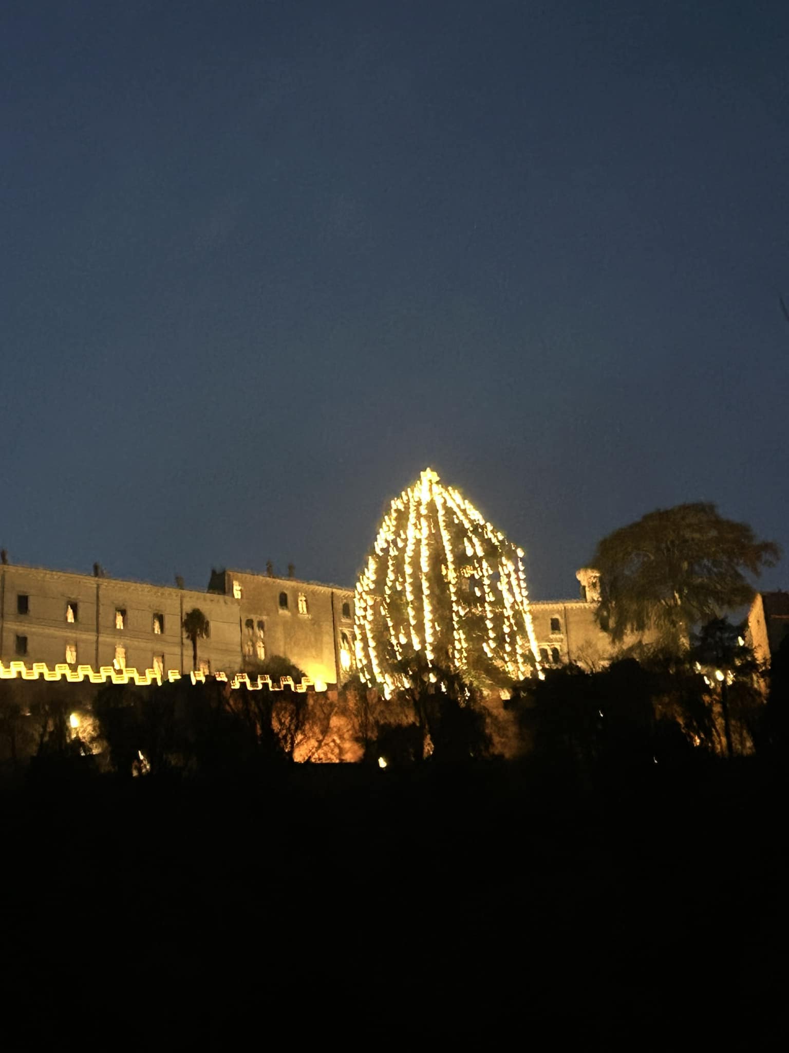 LO SAI CHE L’ALBERO DI NATALE PIÙ ALTO D’ITALIA È A CASTELBRANDO a Cison di Valmarino